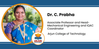Arjun College of Technology, Associate Professor and Head- Mechanical Engineering and IQAC Coordinator: Dr. C. Prabha Interview